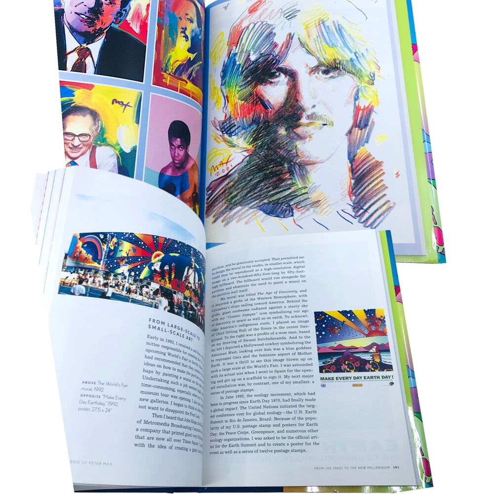 The Universe of Peter Max Signed Hardcover Book First Printing 2013 - Picture 11 of 13